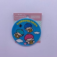 Japan Sanrio Goropikadon 雷公三兄弟 大圓形 襟章 Badge