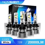 Novsight N55 Car LED Headlight 20000LM 70W 6500K H11 H4 H7 Car Light Bulb Plug&Play A Pair Ready Sto