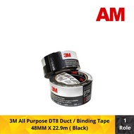 3M All Purpose  DT8  Duct / Binding Tape 48MM X 22.9M, Black (Pack of 1 roll)
