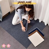 JANELAXE932JN Carpet Floor Tiles Sticker, 40x40cm Anti Slip Rug Carpet Tiles, DIY Self Adhesive Squa