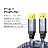 Display port P2.1 HD cable with gold plated interface, 15360*8460 resolution, 8K, 4K refresh rate, b