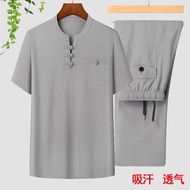 Asian Short Sleeve Male Asian Male Thin Style Dad Tang 7.19