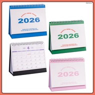 4pcs 2026 Desk Calendar: Standing Desktop Calendar With English Design - Habit Tracker Monthly Sched