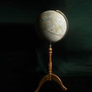 【老時光 OLD-TIME】早期二手美國製立款浮雕地球儀*僅寄郵局*