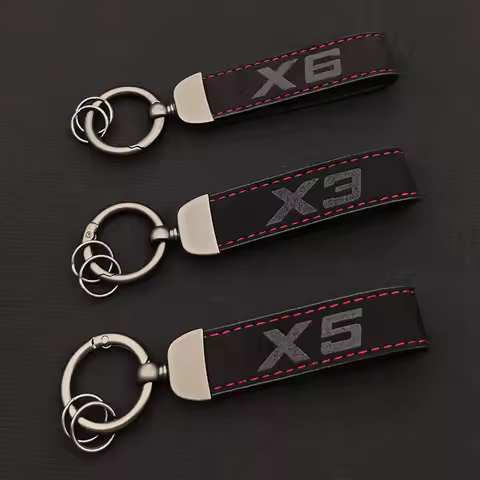 2025 High Quality Leather Key Chain Luxury Women Men Gift Car Keychain For BMW X3 X5 X6 F30 F31 F34 