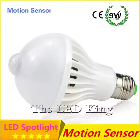 PIR Motion Sensor Bulb E27 Lamp Sound & Light Control E27 Infrared Led Energy Saving Bulb Lights 3W 