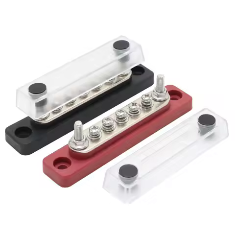 12V 24V 5 Terminal Battery Bus Bar 60A BusBar Power Distribution Post Block