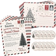 Marspark 60 Pcs Letters to Santa Kit Includes 20 Sets Christmas Cards Letters Paper(5 x 7 in), Envel