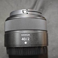 nikon 40/2 尼康 40mm 40 Nikkor for z 冇盒冇單冇證冇保 冇罩 功能全正常 送filte...
