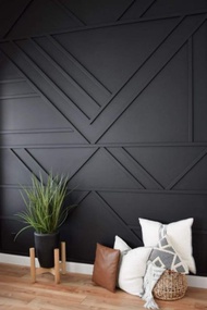 5 Meter Wainscoting PVC siap cat/ home decoration living/Bingkai cermin Wall Decor / Wainscoating pvc / frame home decor