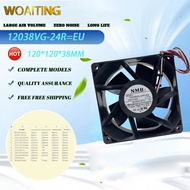 พัดลมทำความเย็นตัวแปลงความถี่ลมนำเข้าจากญี่ปุ่น24V1.77A 12038VG-24R-EU