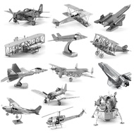 [Buy 2 Get Tools Free] Metal Assembly Model DIY Three-Dimensional Puzzle Airplane Fighter Helicopter
