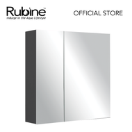 RUBINE RMC-1355D15 BK 55cm SS Mirror Cabinet - Pearl Black