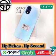 Oppo A18 Ram 4 Rom 128GB Second