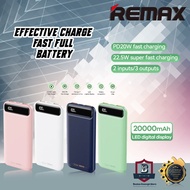 Remax RPP-521 20W+22.5W PD+QC Laptop Powerbank 20000mah Portable Charger Abs Solar Power Bank Fast C