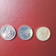 Set of 3 Cook Islands 2003 Coins – Collectible Coins, Lucky Feng Shui