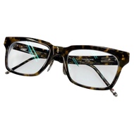 成色極佳 ▼ THOM BROWNE ブラウン大理石紋惠靈頓眼鏡淨CLEARブラウン鏡片：藍色 54□21-147 可配近視鏡鏡片 日本製造 男士