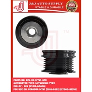 OPL-MI-MYVI-6PK BRAND J&J ALTERNATOR CLUTCH PULLEY 6PK (MITSUBISHI TYPE) FOR USE ON: PERODUA MYVI 20