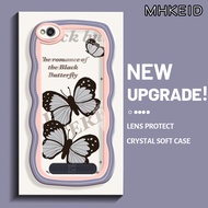 MHKEID Casing Ponsel untuk Xiaomi Redmi 4X 5A 6A 5 Plus 6 7 Casing kupu-kupu modis warna-warni Hp ge