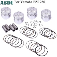 Asdl 4 bộ Bộ piston xe máy STD 48mm 48.25mm 48.5mm pin 14mm 1hx cho Yamaha fz250 fzr250r FZ fzr 250