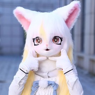 NEW New Kig Fursuit Kigurumi Headset Furry Cosplay Costume Animal Loop Ear Rabbit Furry Mask Head Ba