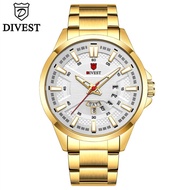 New DIVEST Jam Tangan Kuarsa Untuk Pria, Arloji Olahraga Merek Mewah T