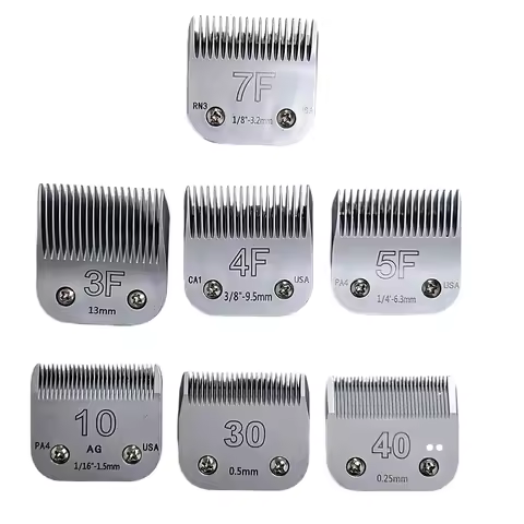 3F,4F,5F,7F,9#,10#,30#,40#,50# Detachable Pets Dogs Clipper Blade For Most Andis AG,AGC & BDC,Oster 