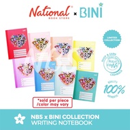 NBS x BINI Writing Notebook PP Cover 80 Sheets 5.83 inches x 7.87 inches - School Supplies