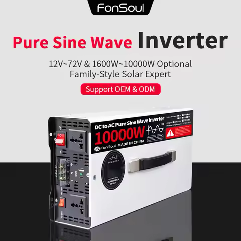 10KW Off Grid Inverter Pure Sine Wave Inverters 10000W DC Input 12V to 72V AC Ouput 110V to 220V 240