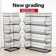 Snack Rack Oblique Basket Supermarket Store Small Sales Department Convenience Store Rack Toy Store 