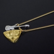 GUDUD | Men Rock Music Guitar Pick Pendant Necklace