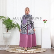Alleastore03 Gamis batik Anak Motif dara dress modern premium dress muslim gamis batik kombinasi