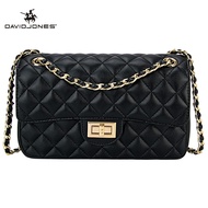 David Jones Parisกระเป๋าสะพายกระเป๋าหนังPuหญิงกระเป๋าสะพายข้างขนาดเล็กLadyกระเป๋าถือ