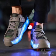 Girls's Shoes with Wheels Speed Roller Skates Racing Sneaker with Brake with 4 Wheels Roller Skate S