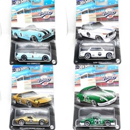 hot wheels vintage racing club 1955 corvette Bmw 2002 1971 Lamborghini miura sv 1971 porsche 911