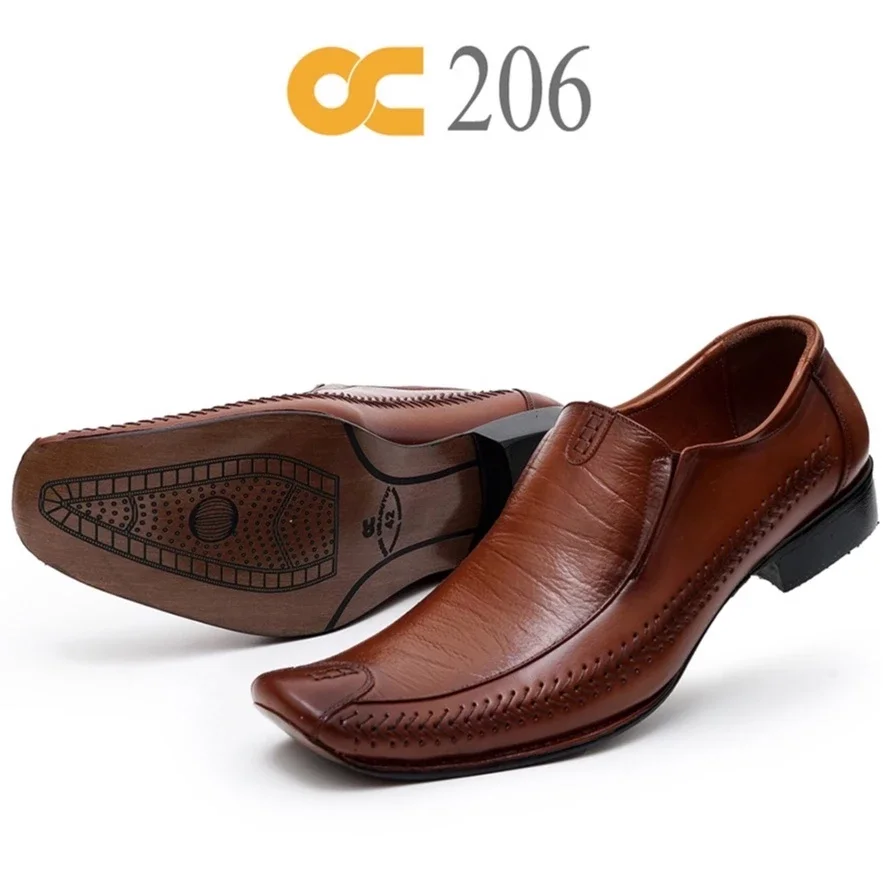 SEPATU KULIT PANTOFEL PRIA OC-206 ODON CIBADUYUT