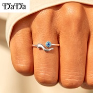Original 925 sterling silver ring womens opal evil demon eye zircon engagement ring jewelry gift for