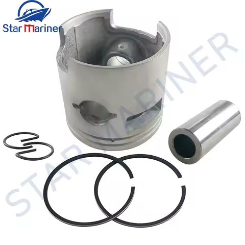61N-11631-00 Piston And Piston Ring Set (Std) For Yamaha Outboard Motor 2T 25HP 30HP 61N-11631-00-95