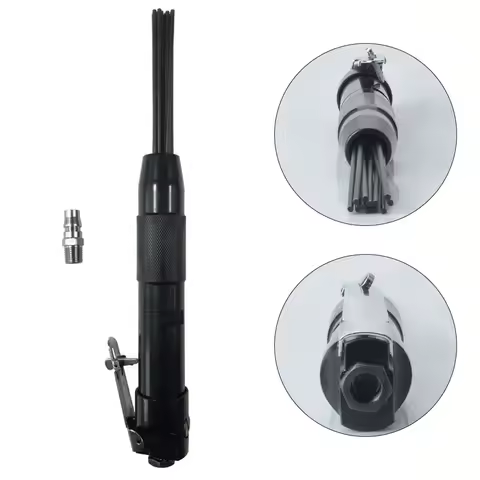 Air Needle Scaler Pneumatic Rust Paint Weld Slag Remove Deburring Cleaning Tool Air Pneumatic Deburr