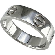 Pre-owned Cartier Love Ring, size 13, 18K white gold, 6.7g, #53, for women.