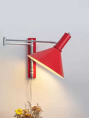 Bauhaus Rocker Wall Lamp With Plug Foldable Bedroom Besides Retro Bedside Wall Reading Wiring Free R