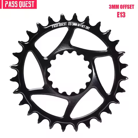 PASS QUEST 3mmOffest Narrow Wide Chainring for E*thirteen E13 XCXR Gravel Mountain bike 8/9/10/11/12