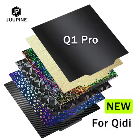 For QIDI Q1 Pro Plate 3D Printer Accessories Heat Bed Double Side PEO PET PEI Powder Coated Spring S