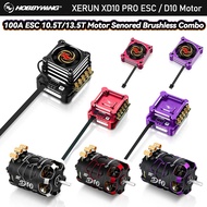 HOBBYWING XERUN XD10 PRO 100A ESC D10 10.5T 13.5T Motors Sensored Brushless Combo for 1/10 RC Drift 