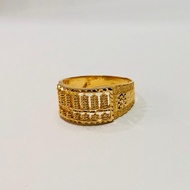22k / 916 Gold Half Abacus Ring Wide