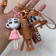 KICMALL Italian Brainrot Keychain, Hanging Abstract Design Brainrot Animals Keychains, Funny PVC Shi