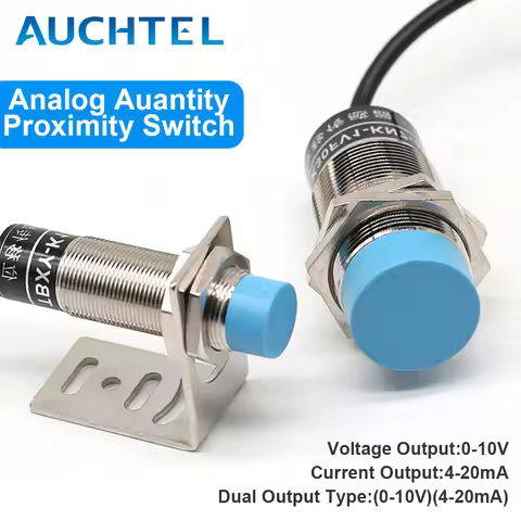 M18 Analog Proximity Switch M12 M30 Linear Displacement Sensor Output 0-10V 4-20mA Distance 8mm Indu