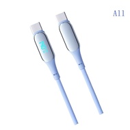 All Silicone USB C Cable 140W Intelligent Chip Fast Charging Data Transfer For Notebook Phone Tablet