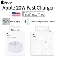 Apple 20W USB-C Power Adapter iPhone 60W USB-C Charge Cable iPhone 17、16、15 Fast Charger