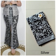 Rok Duyung Katun Stretch Prada Ukir Silver